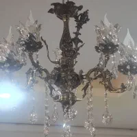 لوستر سقفی برنجی