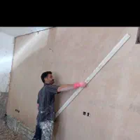 اجرای خورده کاری گچ وخاک دیوراچینی وپلاستر