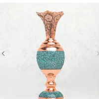 گلدان و شکلات خوری و شیرینی خوری مسی فیروزه کوب