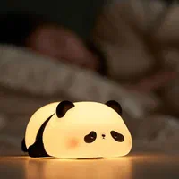 چراغ خواب سیلیکونی پاندا نور چند رنگ RGB(درب منزل)|چراغ خواب و آباژور|تبریز, |دیوار
