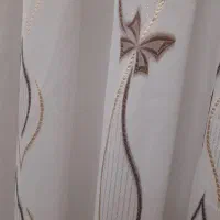 دو تیکه پرده کاملا سالم زر دار