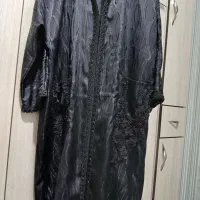 مانتو مجلسی ساتن و ژاکارد