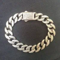 دستبند نقره مردانه