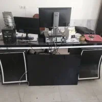 میز ال اداری با صندلی مدیریتی