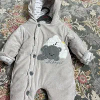 کاپشن سرهمی طرح تدی در حد نو نو مناسب تا ۸ ماه|کفش و لباس بچه|آمل, |دیوار