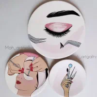 ست دیوارکوب طرح مژه کار|صنایع دستی و سایر لوازم تزئینی|گلبهار, شهر جدید گلبهار|دیوار