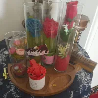 شیشه های گل زیبا مخصوص ولنتاین