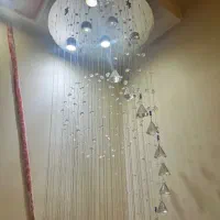 لوستر آویز بلند باکریستال اصل