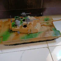 اسباب بازی ماکت تانک پلاستیکی ساده بزرگ.
