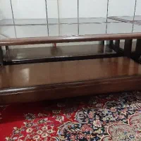 دوعددمیزجلومبلی بزرگ چوب وشیشه|مبلمان خانگی و میز عسلی|نجفآباد, شریعتی غربی|دیوار