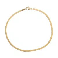 دستبند طلا 18 عیار طرح نفرتیتی-هرینگبون