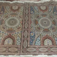 فرش طرح گنبد تبریز ۵۰ رج گل ابریشم