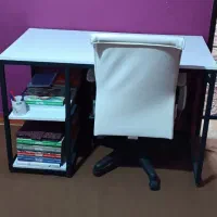 کتابخانه ۶طبقه و میزتحریر|کتابخانه، شلف، قفسه‌های دیواری|گلستان (تهران), |دیوار