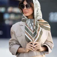 روسری سی اسکارف با حاشیه دوختخورده تمیز|لباس|مبارکه, |دیوار