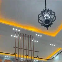 لوستر  مشکی فلز سبک  ترند روز