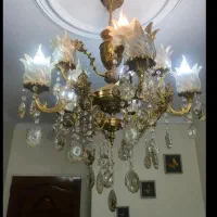 لوستر ۸ شاخه برنجی