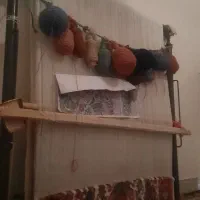 قالی نیمه بافت