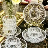 سرویس کریستال 26پارچه 24درصد جی سی سی طرح اوشن