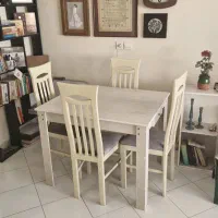 میز ناهار خوری ۴ نفره صدفی