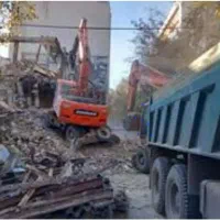 تخریب ساختمان و خاک برداری و اجرای سازه نگهبان