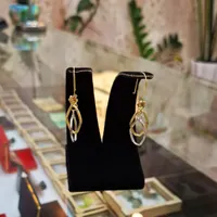 گوشواره اپل دو رنگ بدون اجرت ومالیات فقط با ۷ درصد|جواهرات|رشت, فلسطین|دیوار