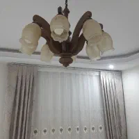 لوستر چوبی  ۸ شاخه ای