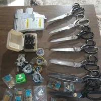 قطعات  چرخ راسته و پنج نخ و  قیچی و قلاب