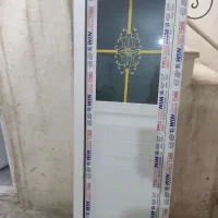 درب سرویس پی وی سی ،صفحه ستون،درب حیاط،نبشی تودلی