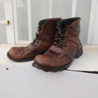 کفش چرمی نیم بوت