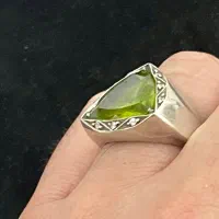 انگشتر نقره ی زبرجد|جواهرات|تهران, پونک|دیوار