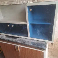 فروش یه سینک ظرفشویی با کابینت زیرش و ابچکون