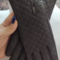 دستکش چرم طبیعی زنانه