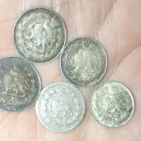 سکه ربعی  نقره رضا شاه