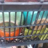 گلدان وکمی گلدان گلی ویک کوله پشتی سربازی|صنایع دستی و سایر لوازم تزئینی|سلماس, |دیوار