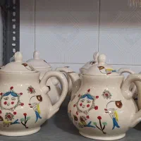 قوری و پارچ سفالی