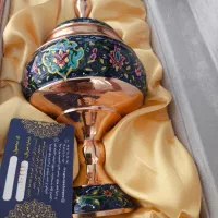 شکلات خوری مس در جعبه نفیس ترمه