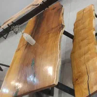 میز ناهارخوری ۴تا۶ نفره چوب توت|میز و صندلی غذاخوری|شاندیز, |دیوار