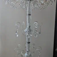 آباژور کنار سالنی کریستال ۳ طبقه ۸ شاخه لاله دار|چراغ خواب و آباژور|تهران, پاسداران|دیوار