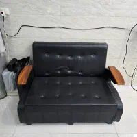 مبل مشکی چرمی