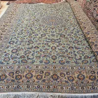 قالی ۱۲متری دستباف کاشان سدری رنگ