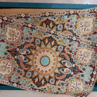 سرویس ۵ تکه رومیزی ترمه عدل یزد مدل باغ بهشت