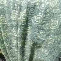 پارچه مجلسی گیپور سبز رنگ