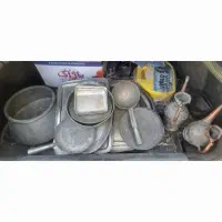 ظروف مسی قاجار|کلکسیون اشیاء عتیقه|پیشوا, |دیوار