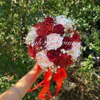 تخفیف باور نکردنی دسته گل روبانی|گل مصنوعی|تبریز, |دیوار