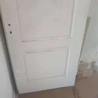 چارچوب چوب درب فلزی به همراه درب چوبی و دستگیره|مصالح و تجهیزات ساختمان|تهران, فاطمی|دیوار