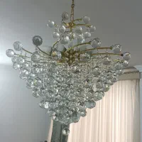 لوستر کریستال|لوستر و چراغ آویز|یزد, |دیوار