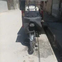 متور سه چرخ و دکه فلافلی