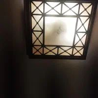 لوستر چوبی سقفی شید دکوری|لوستر و چراغ آویز|پردیس, فاز ۸|دیوار