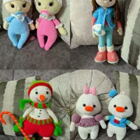 عروسک بافتنی وکیف