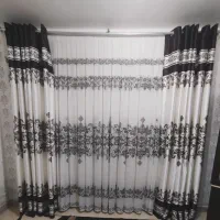 پرده حریر با والن ساتن سالم